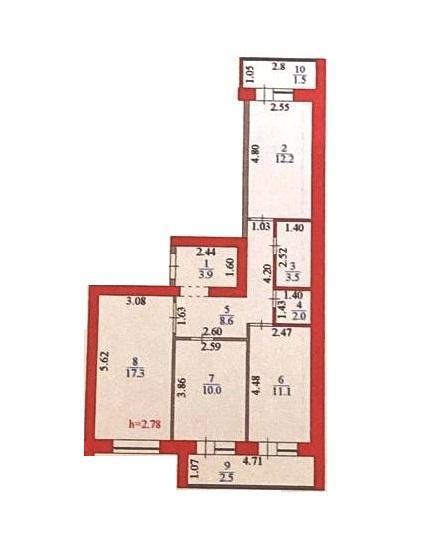 Продам квартиру в районе (Есильcкий): 3 комнатная квартира на Е-15, 15/1 - купить квартиру на Nedvizhimostpro.kz